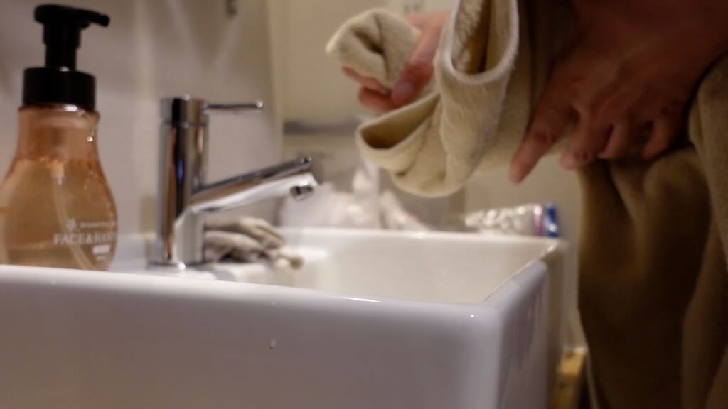 手洗い脱水方法