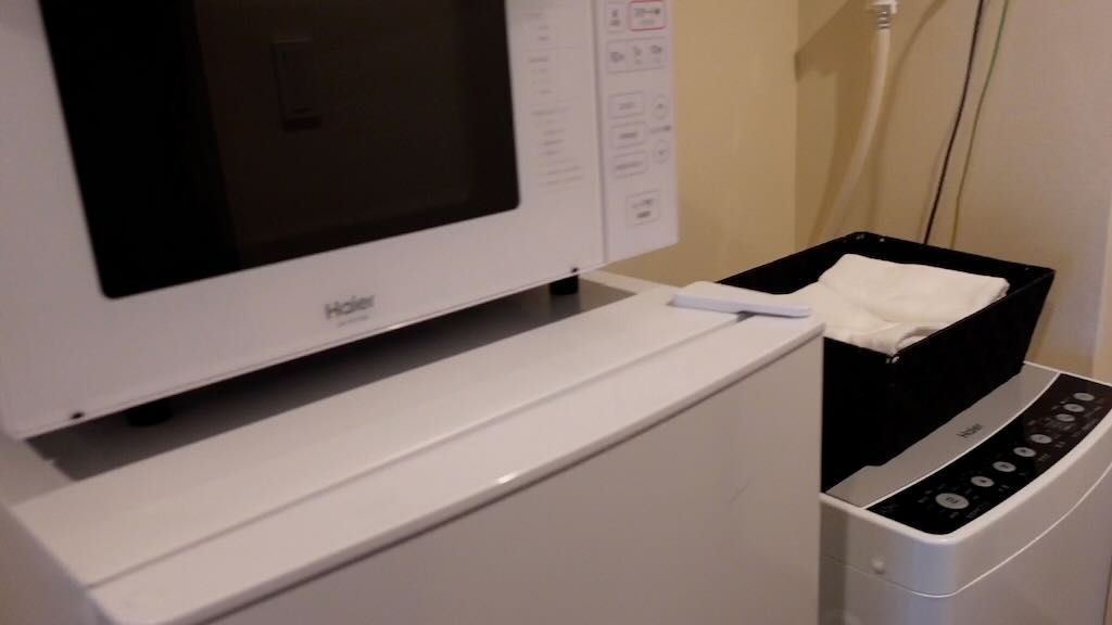 部屋に洗濯機がついたホテル　京都